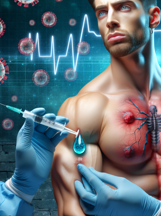 Risiko von Infektionen an der Injektionsstelle bei der Verwendung von Wassrige suspension von testosteron